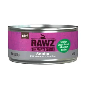 24/5.5oz Rawz Senior Chk,Green,Pump Cat - Dog/Cat Supplements